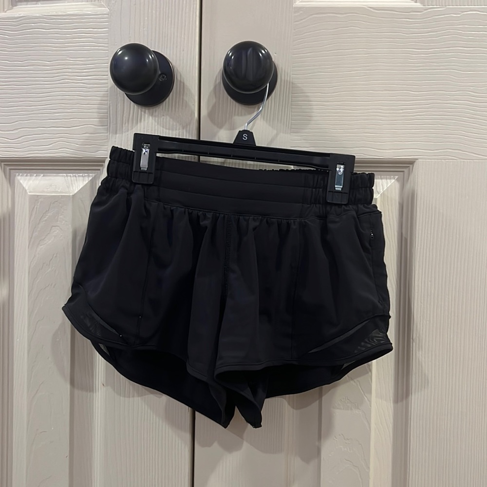 Lululemon black shorts size 4 reg